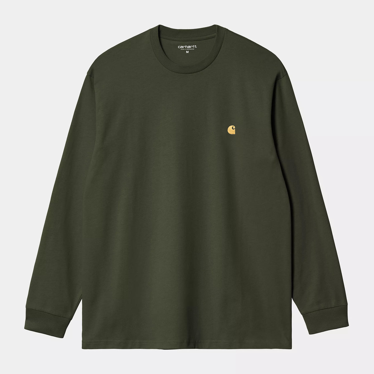 Carhartt WIP LS Chase T-Shirt - Olive / Gold
