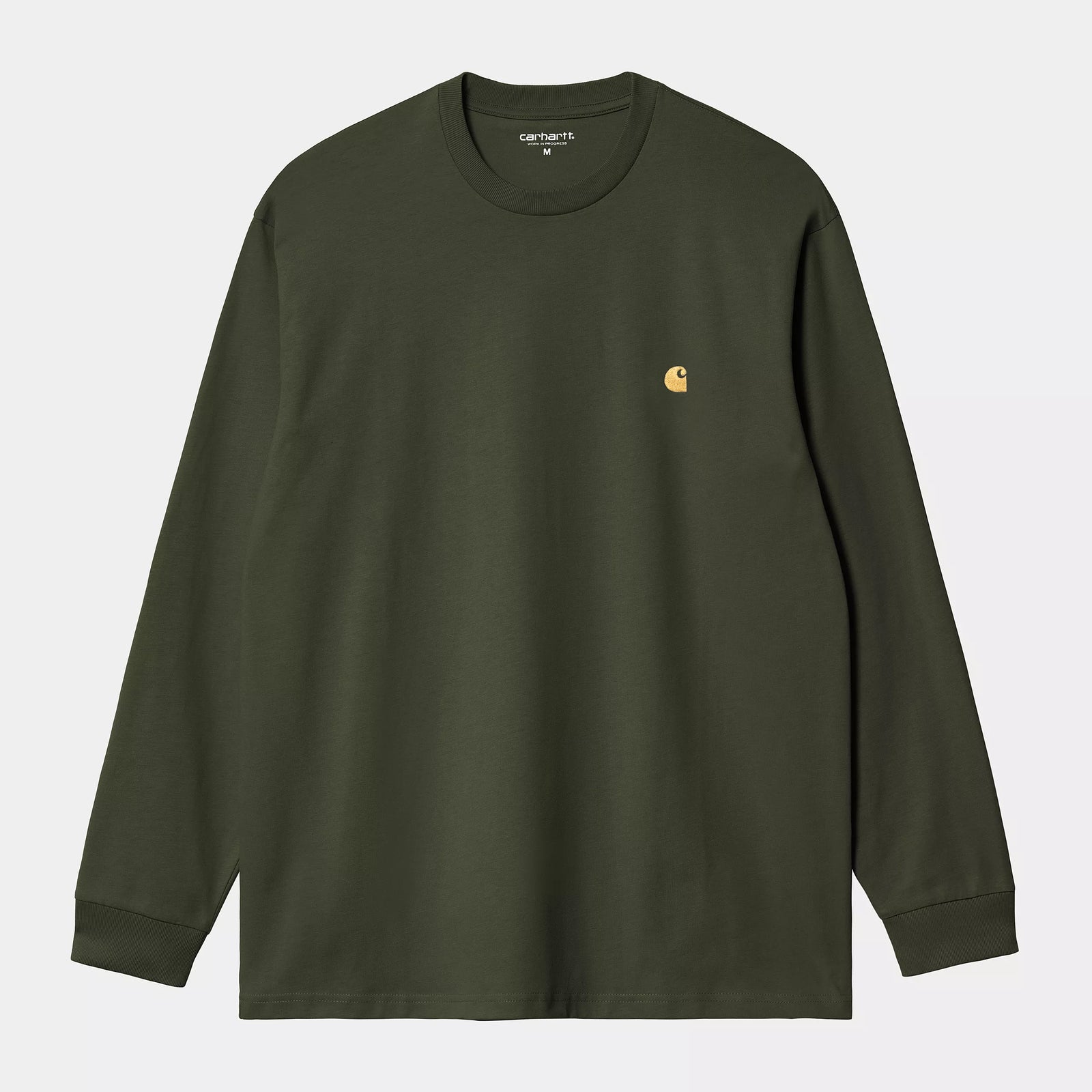 Carhartt WIP LS Chase T-Shirt - Olive / Gold