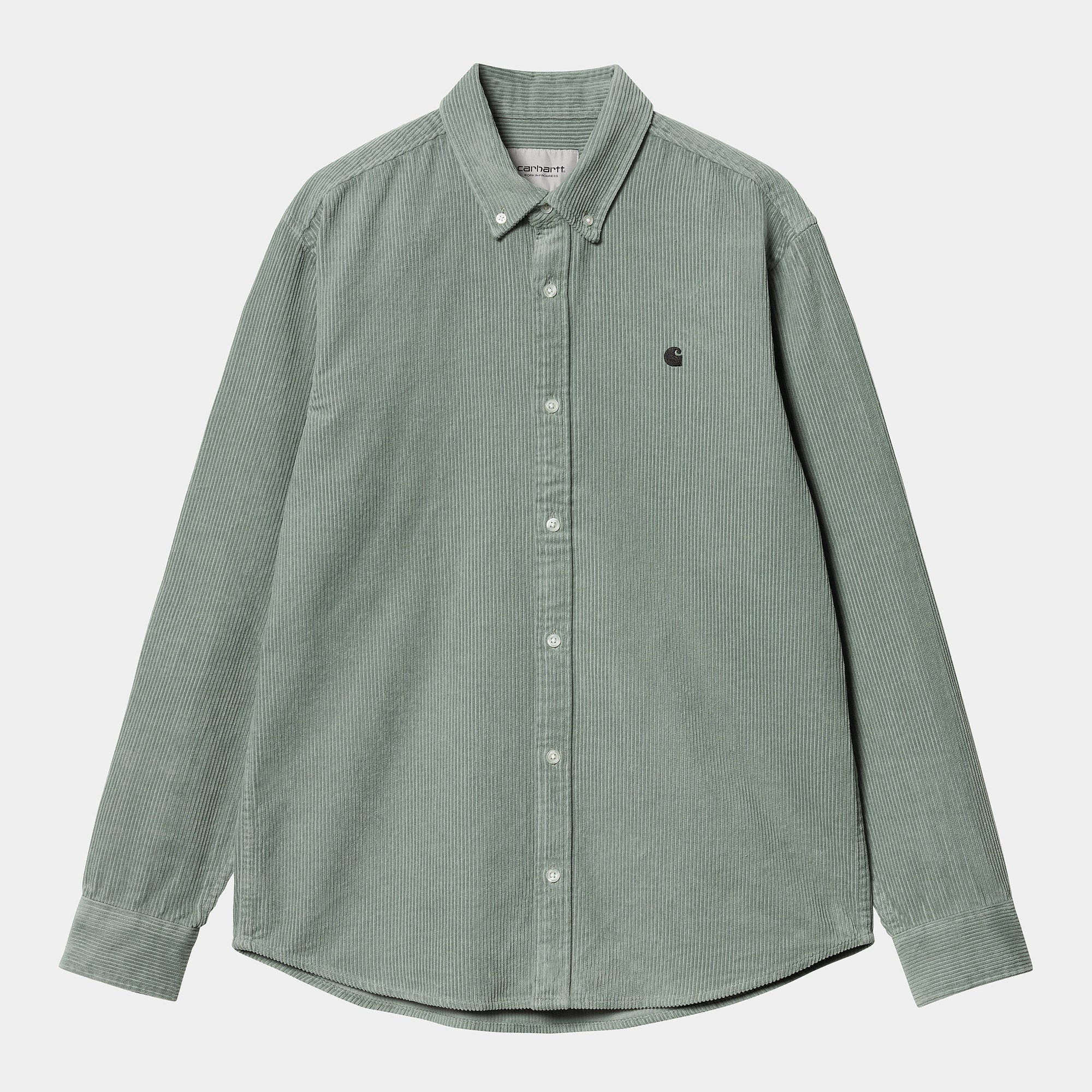 Carhartt WIP Madison Cord Shirt - Glassy Teal / Black
