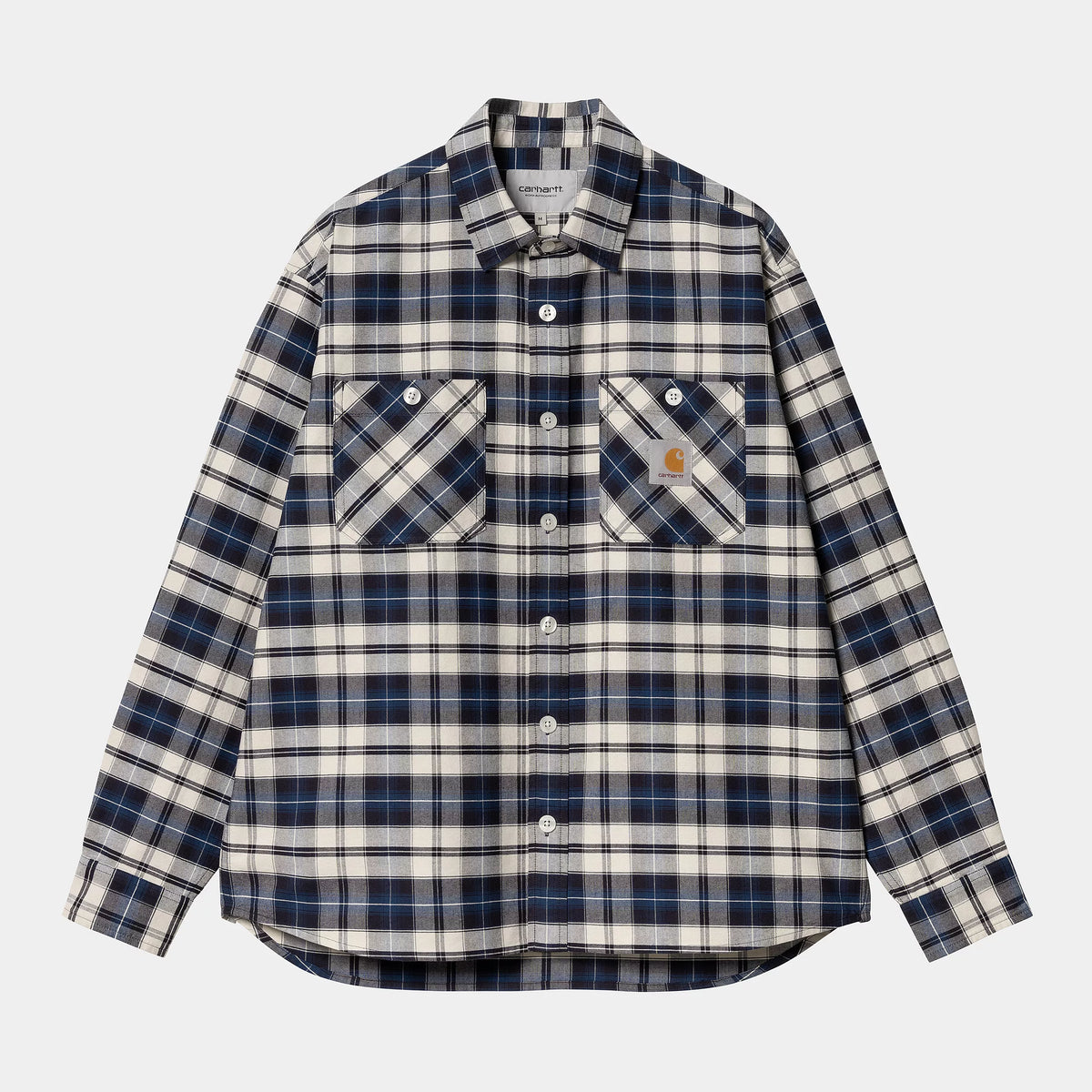 Carhartt WIP Tarbell Shirt - Dark Navy / White