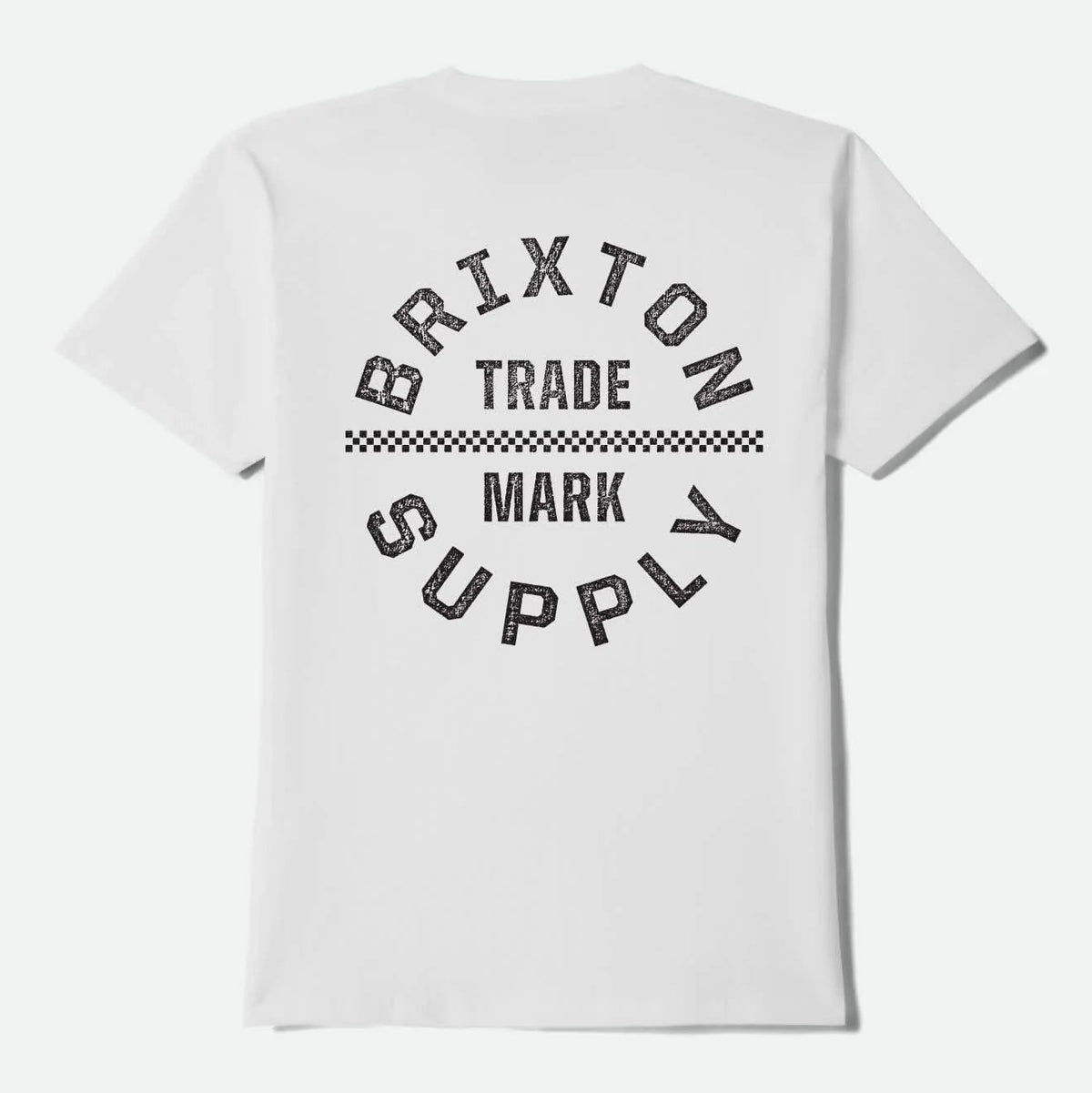 Brixton Oath V T-Shirt - White / Black / Checkered