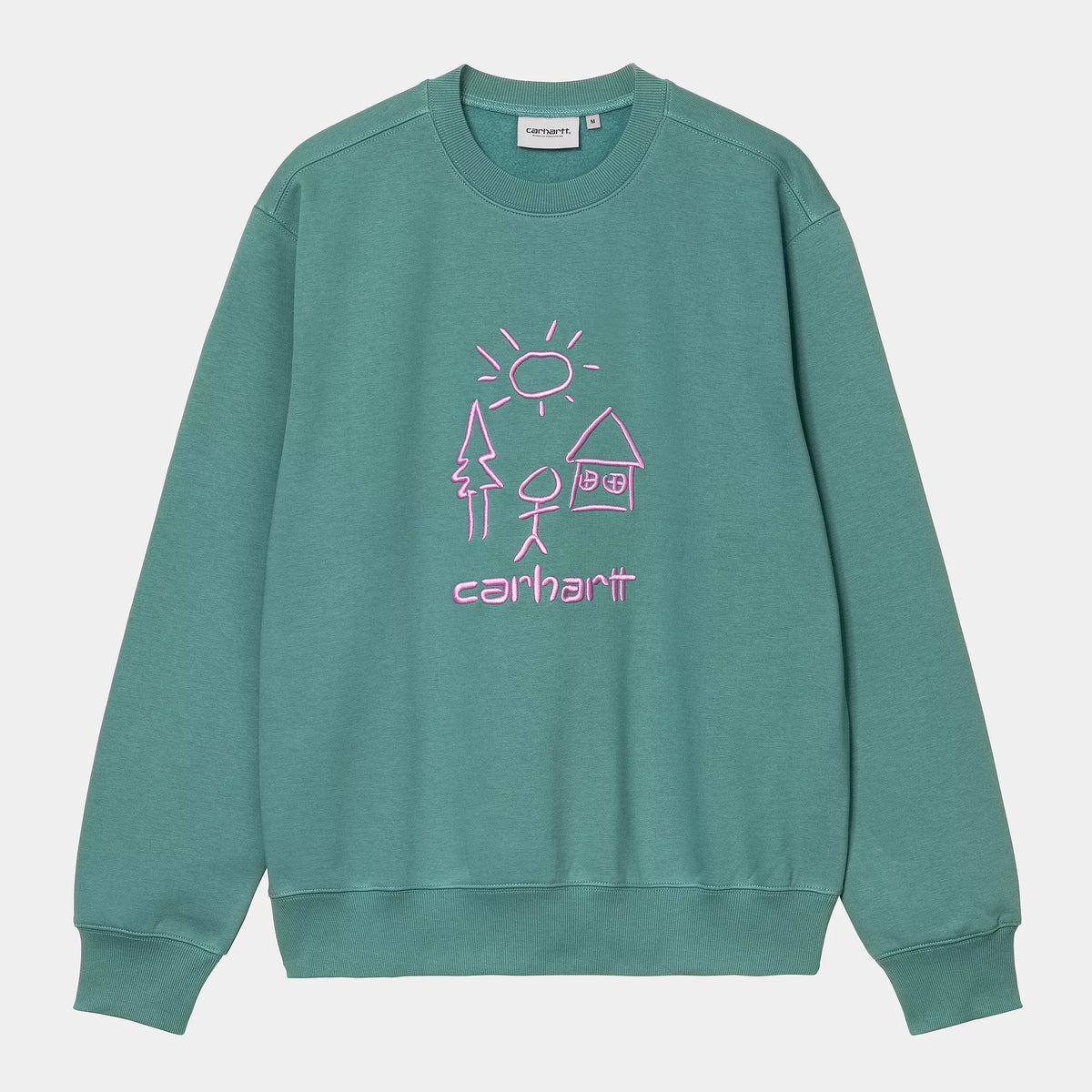 Carhartt WIP Masterpiece Sweat - Saguaro / Pink