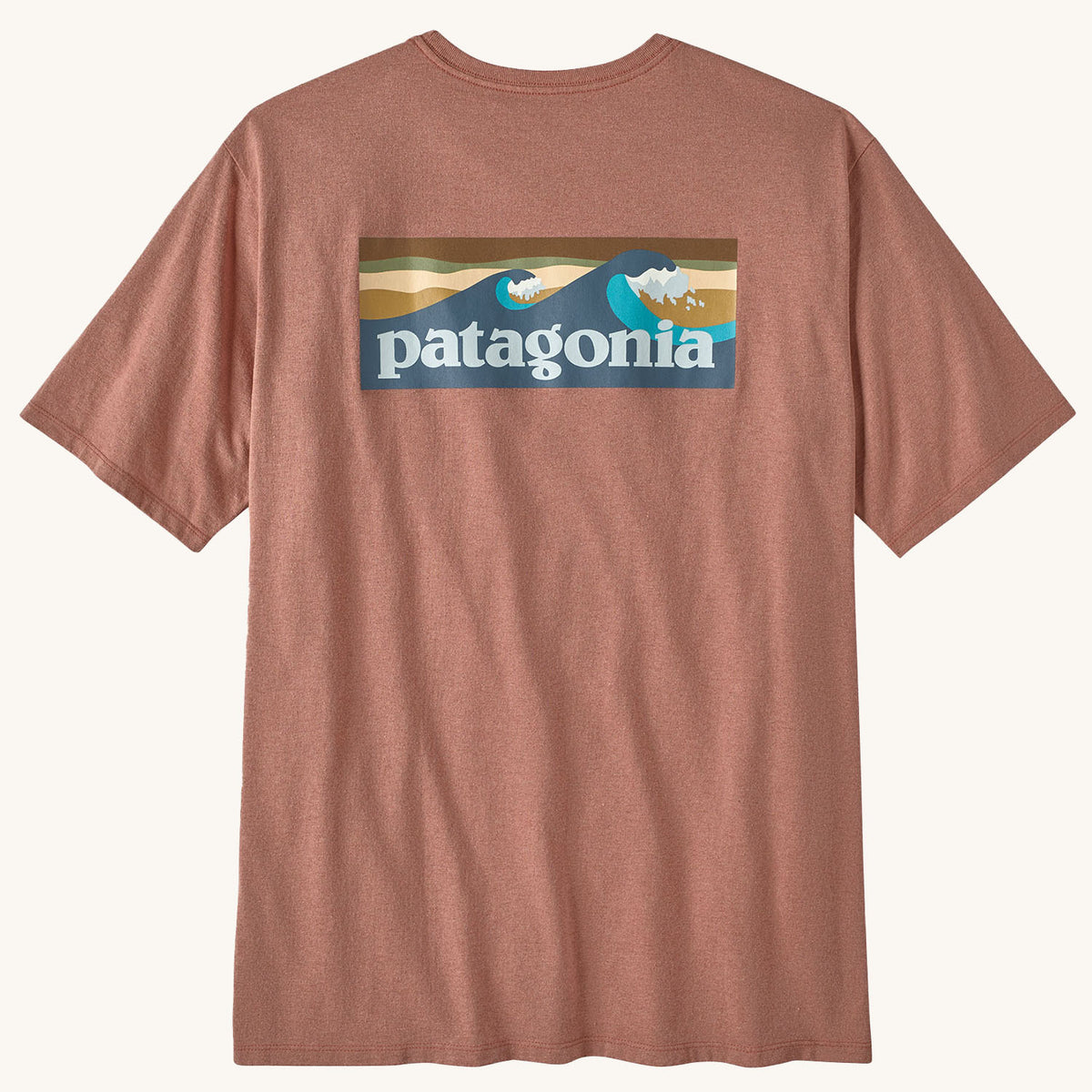 Patagonia Boardshort Logo Pocket T-Shirt - Sienna Clay