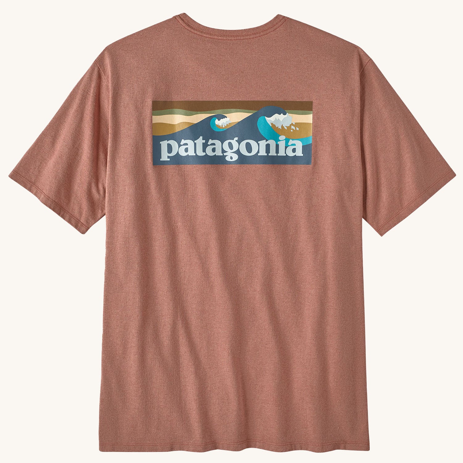 Patagonia Boardshort Logo Pocket T-Shirt - Sienna Clay