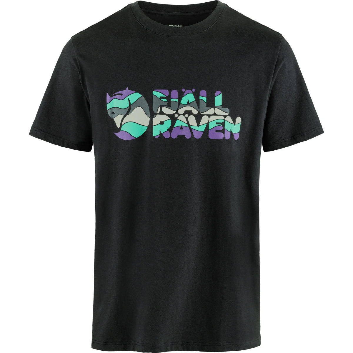 Fjallraven Multicolour Logo T-Shirt - Black