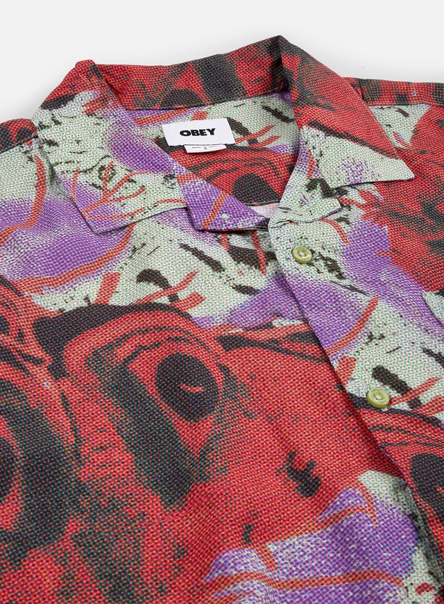 Obey Upshot Woven - Green Fig
