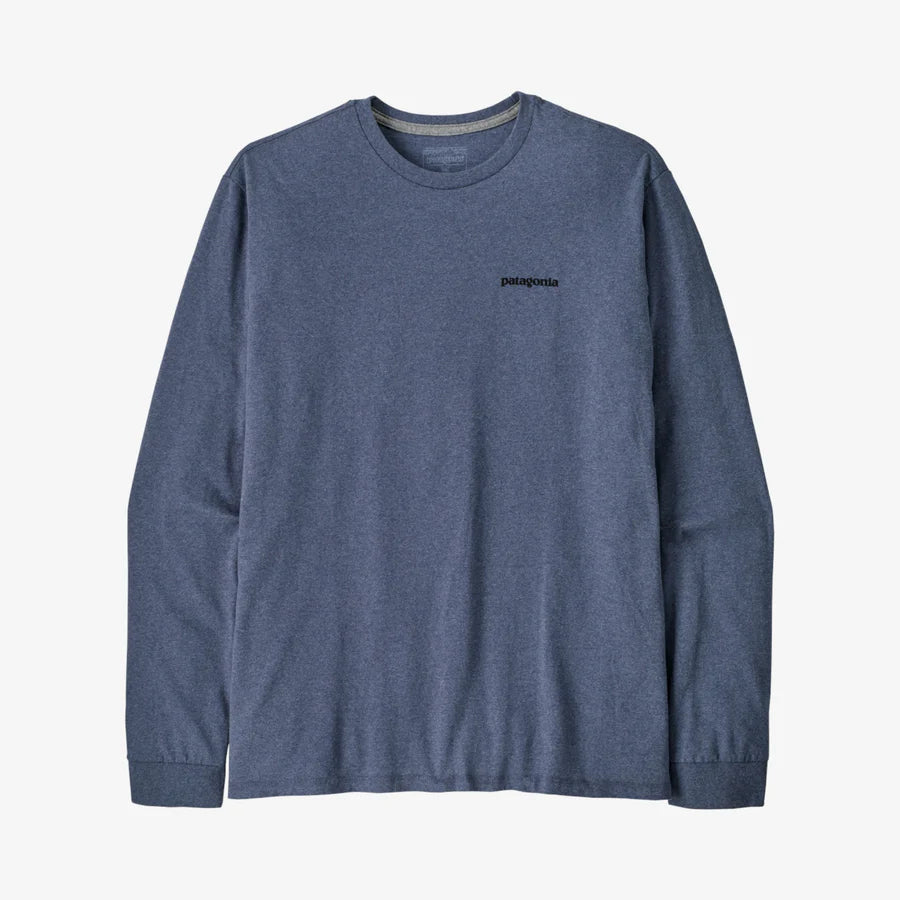 Patagonia LS P-6 T-Shirt - P-6 Outline / Current Blue