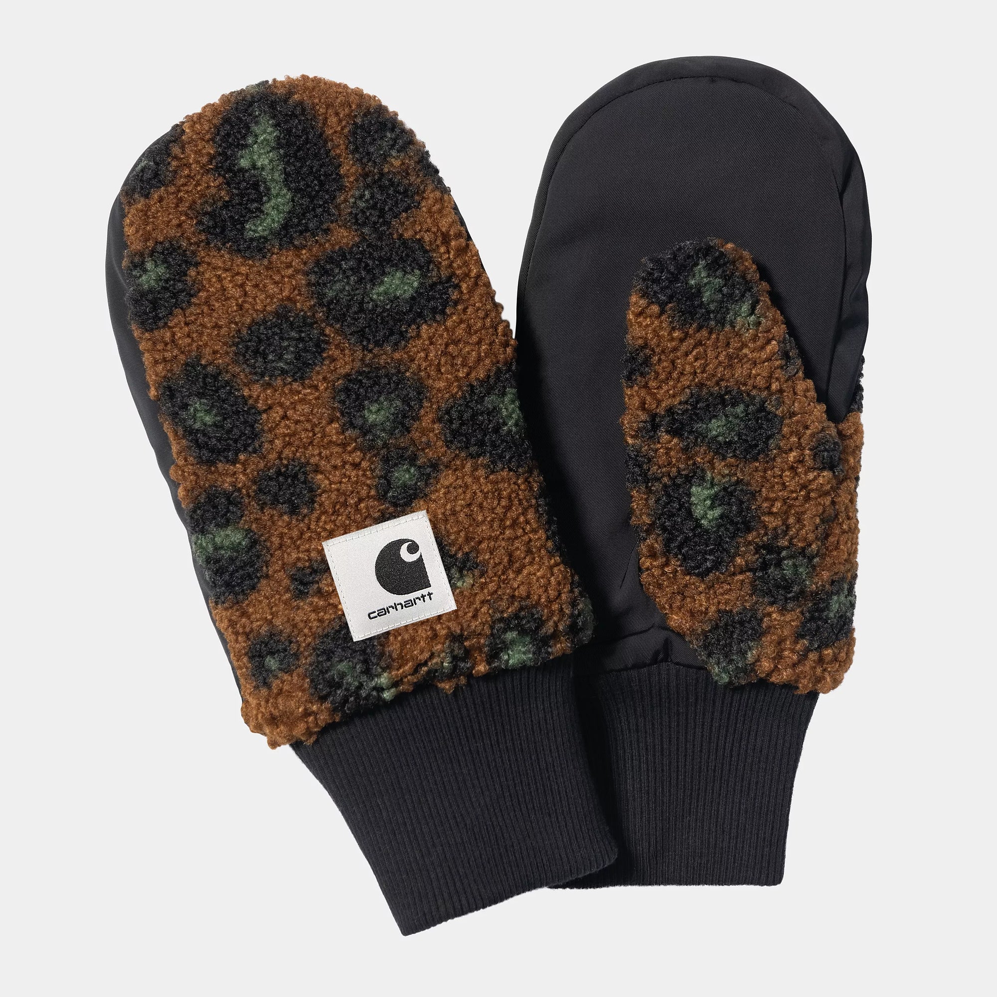 Carhartt WIP Orla Mitten - Camo Leo Jacquard / Tamarind