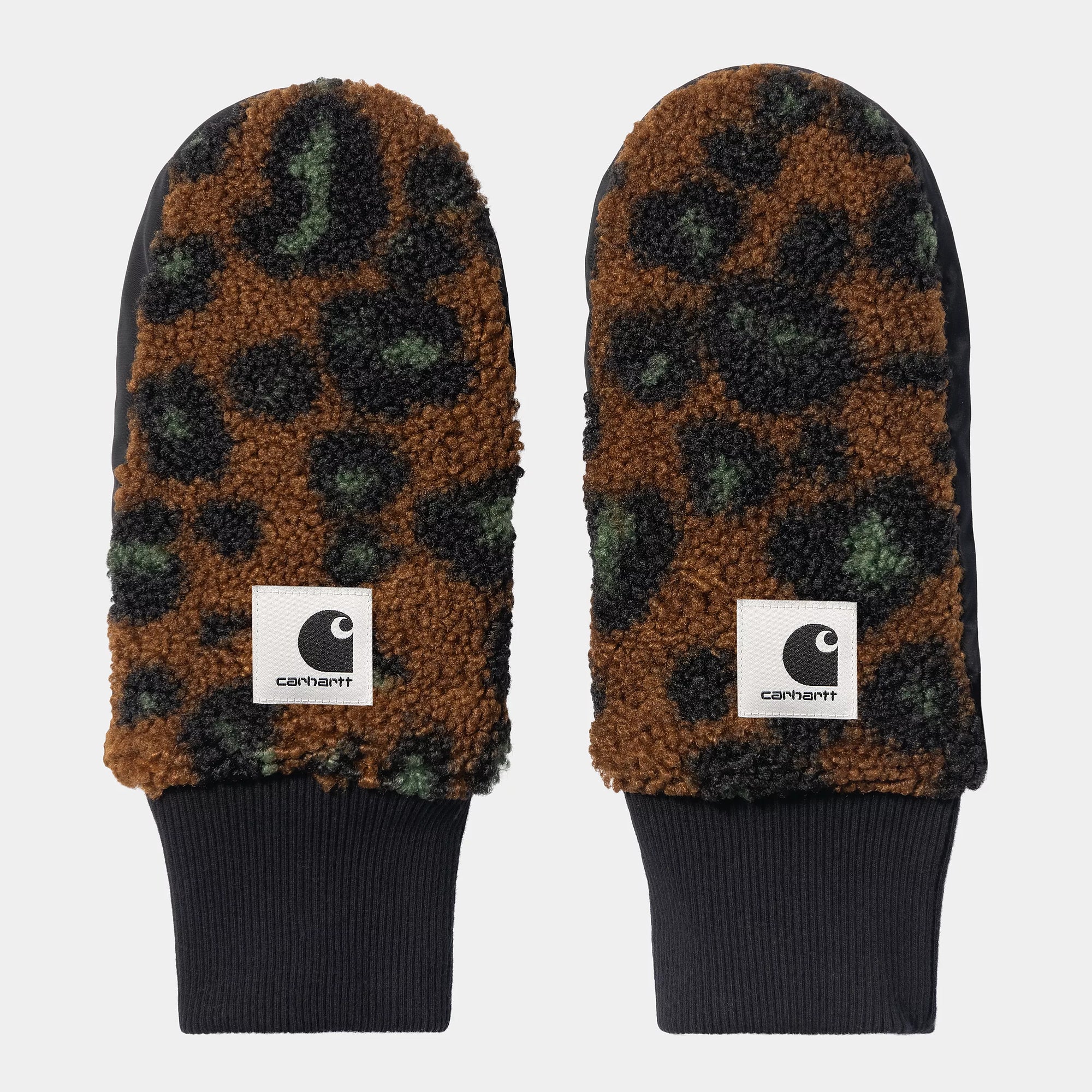Carhartt WIP Orla Mitten - Camo Leo Jacquard / Tamarind