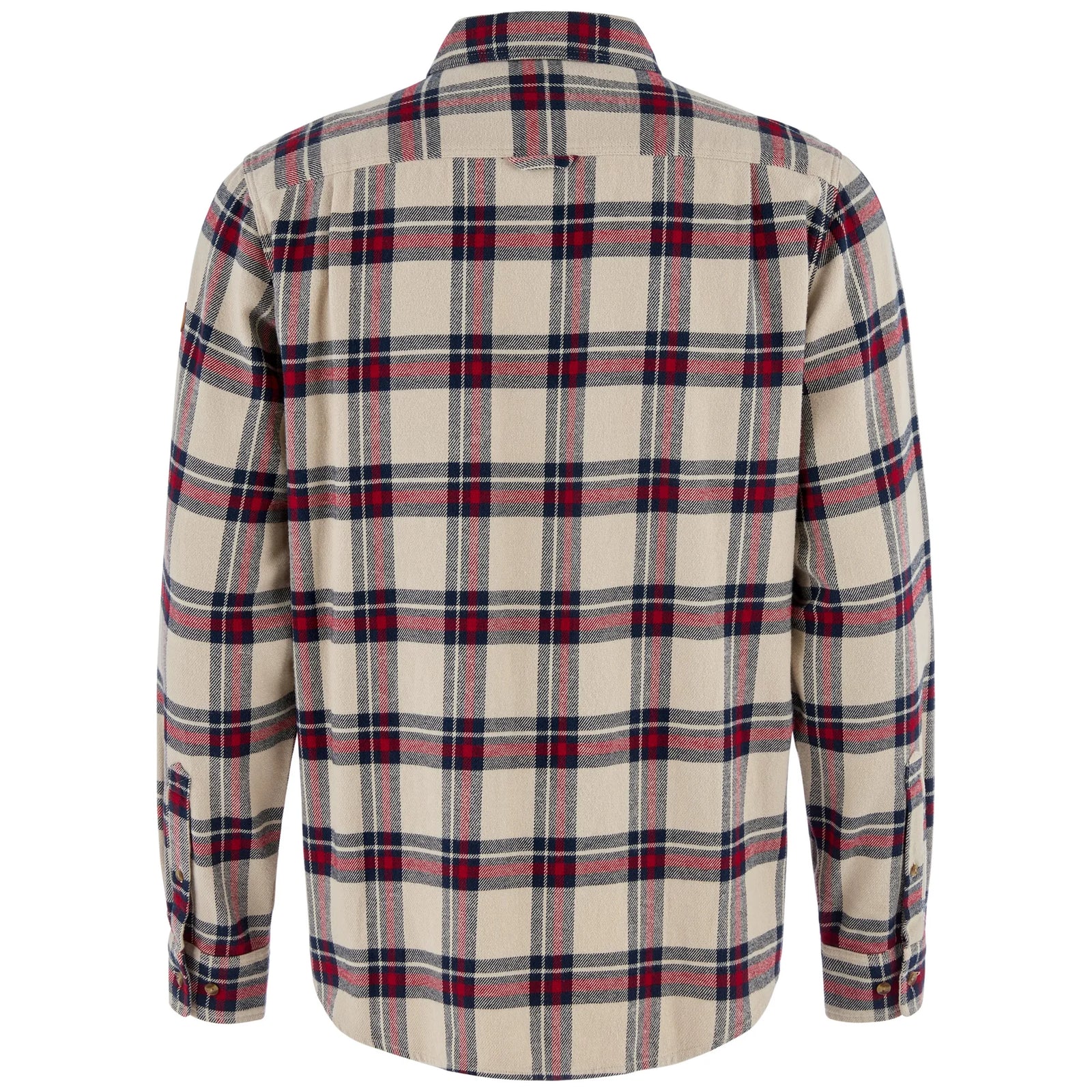 Fjallraven Ovik Heavy Flannel Shirt - Light Fossil / Deep Red