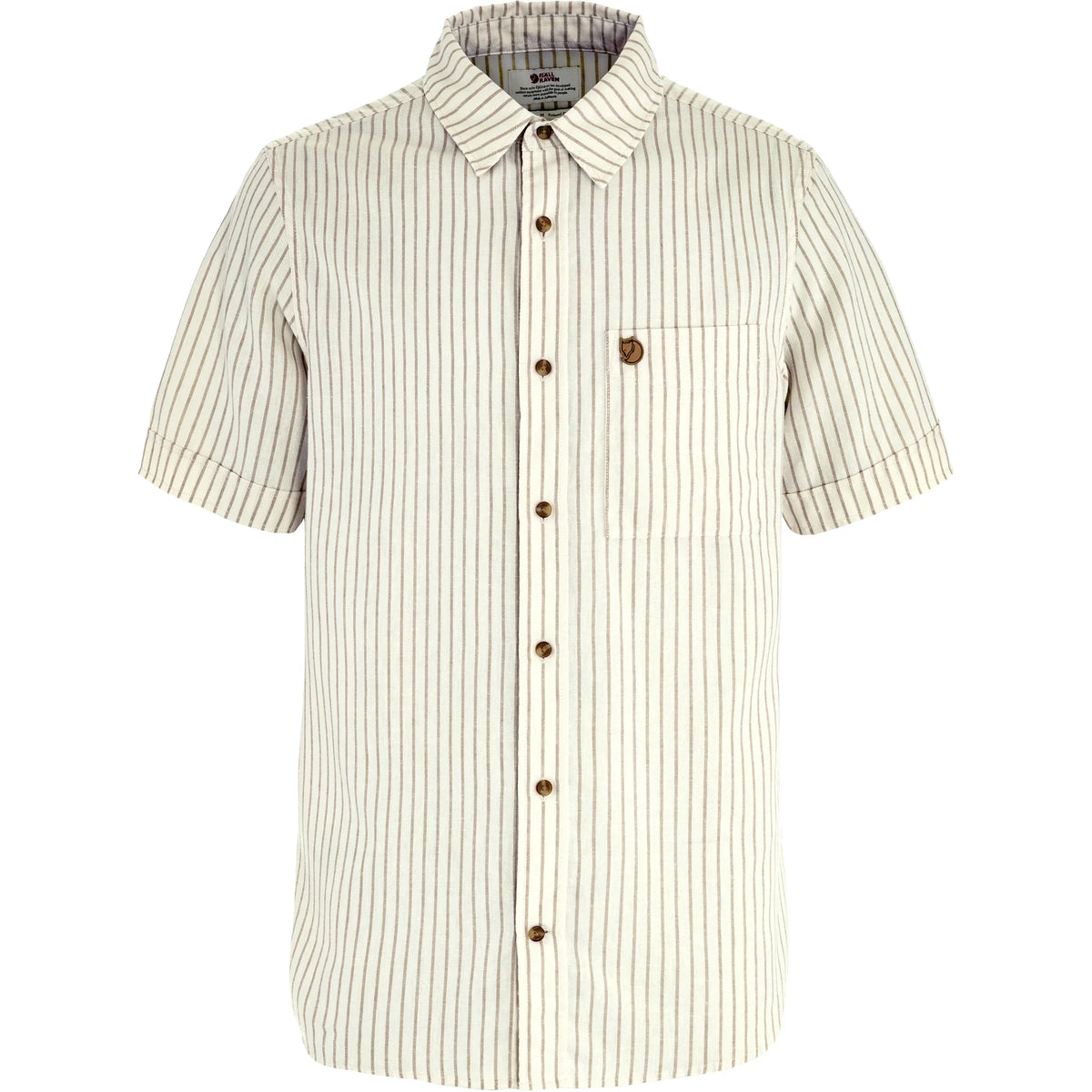 Fjallraven Ovik Travel Shirt - Chalk White / Sand Stone