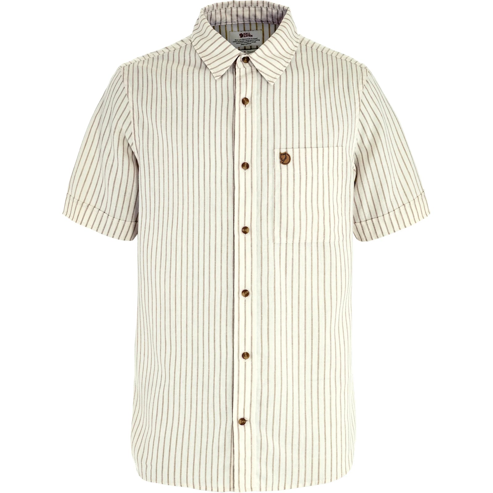 Fjallraven Ovik Travel Shirt - Chalk White / Sand Stone