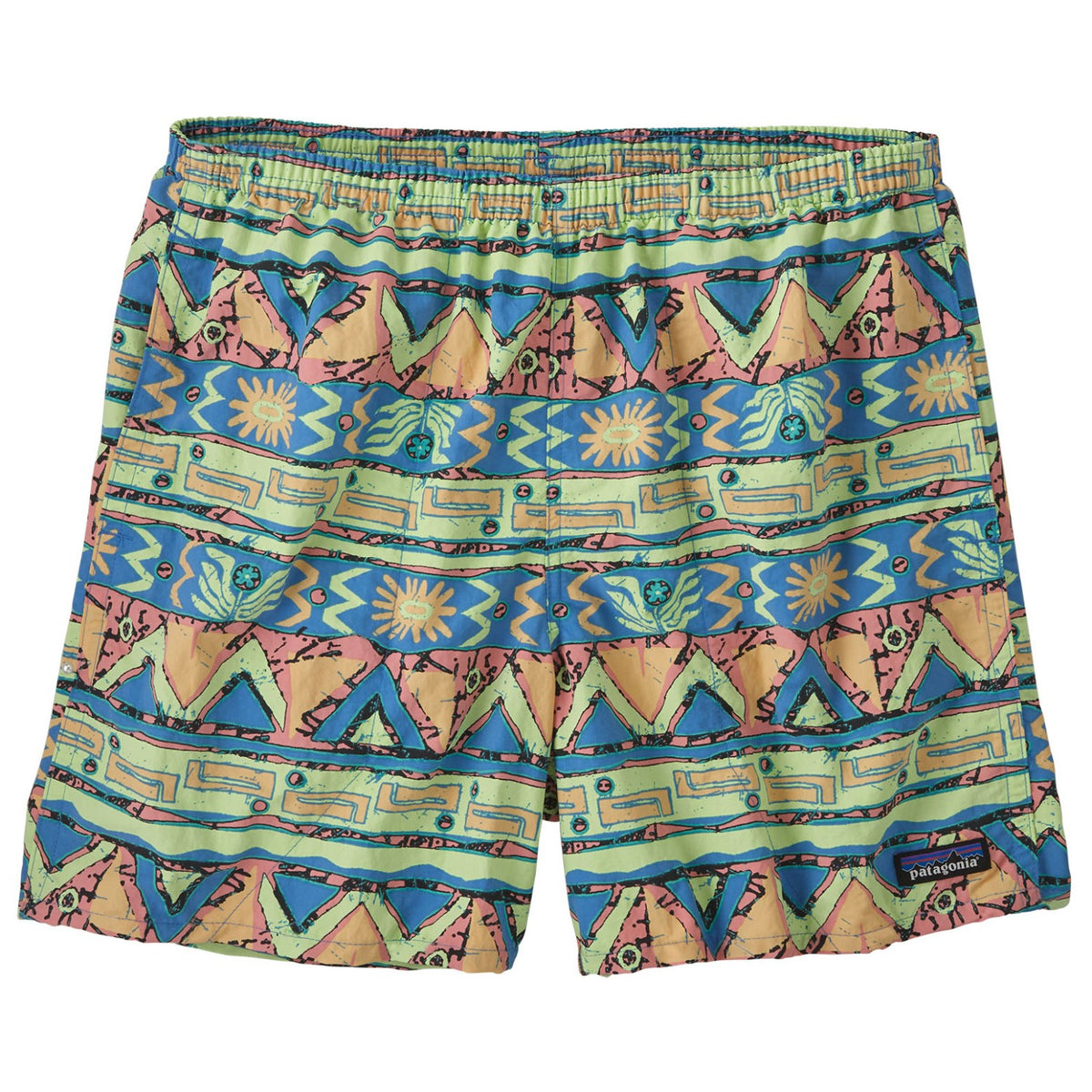 Patagonia Baggies 5" Shorts - High Hopes Geo / Salamander Green