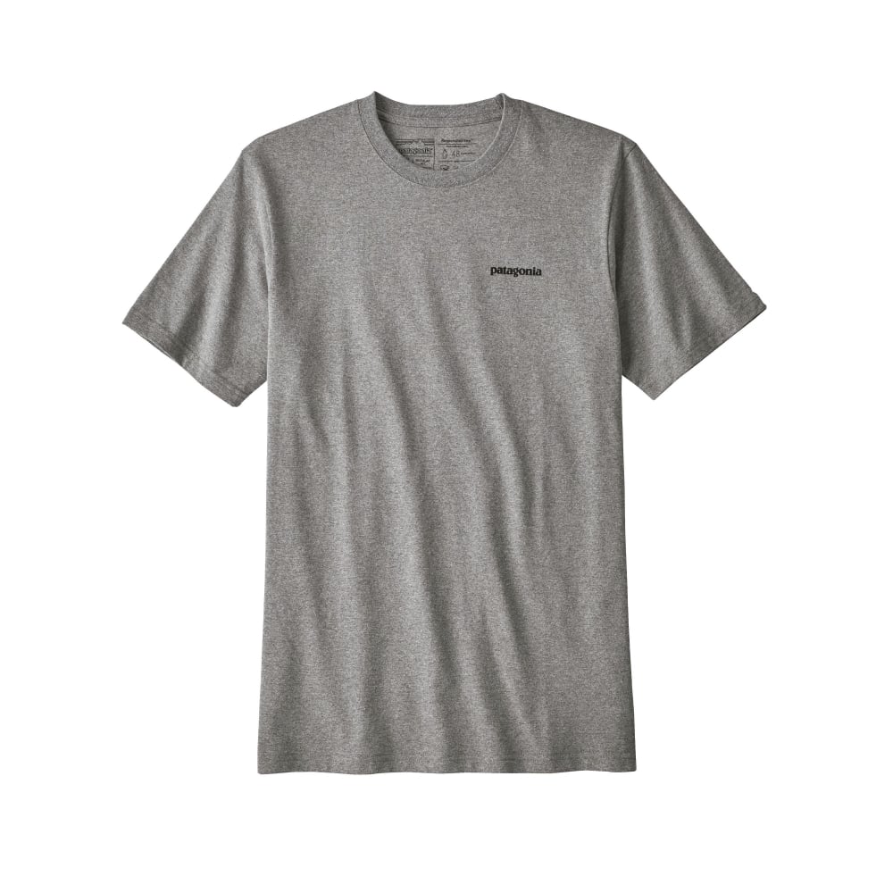 Patagonia P-6 Logo T-Shirt - Gravel Heather