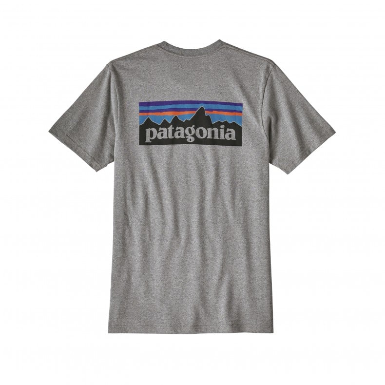 Patagonia P-6 Logo T-Shirt - Gravel Heather