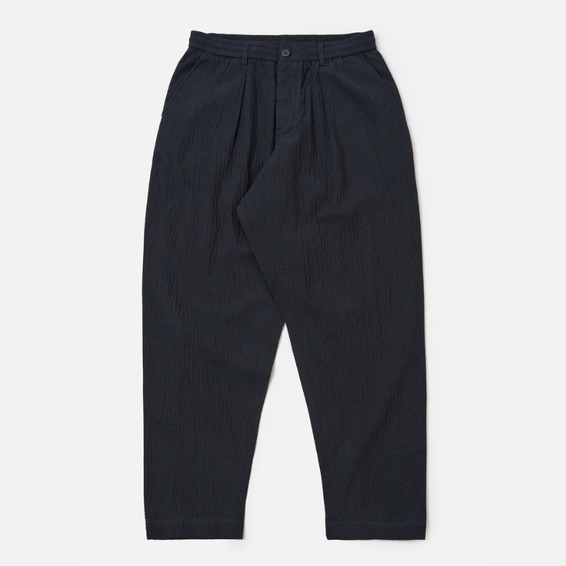 UW Pleated Track Pant - Dark Navy