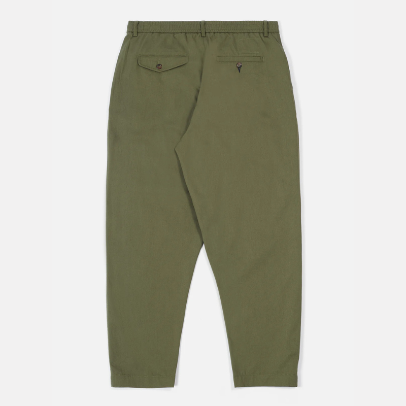 UW Pleated Track Pant - Light Olive