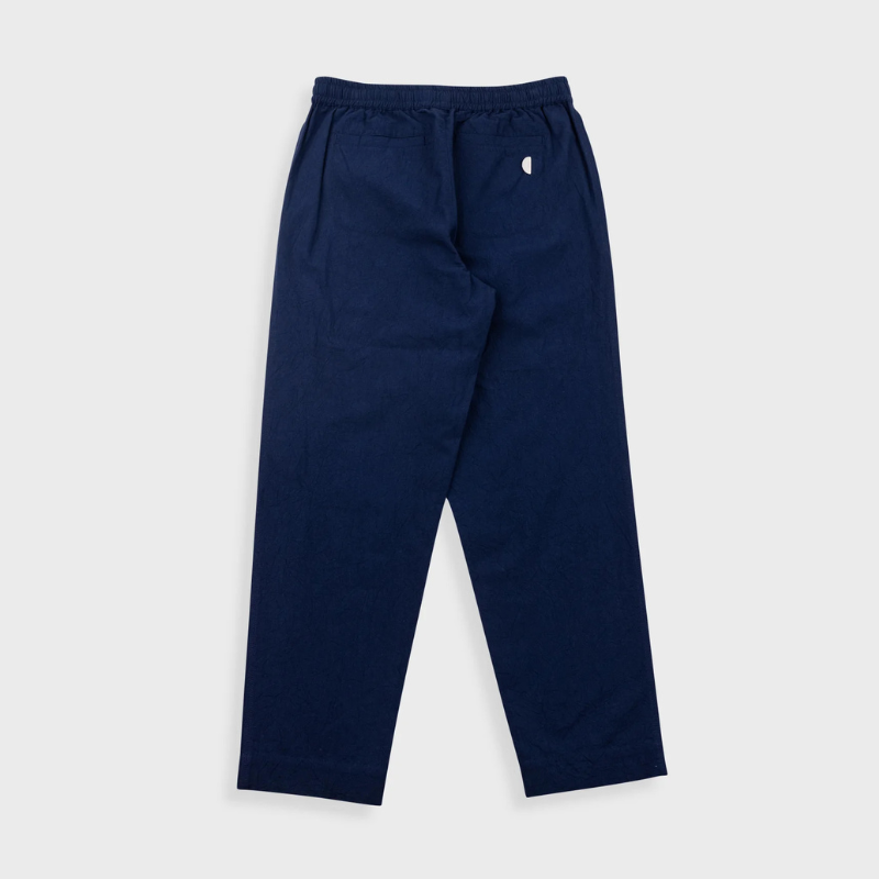 Folk Drawcord Assembly Pant - Dark Navy Crinkle