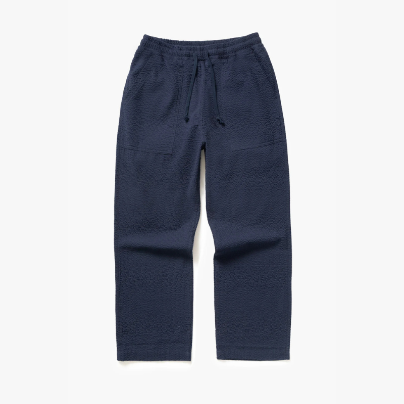 Service Works Seersucker Chef Pants - Dark Navy