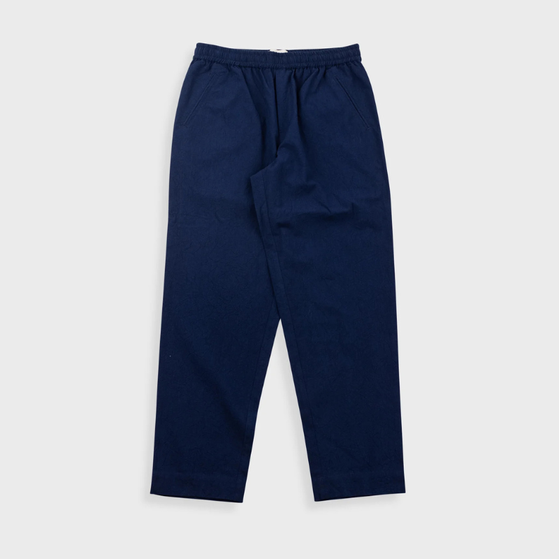 Folk Drawcord Assembly Pant - Dark Navy Crinkle