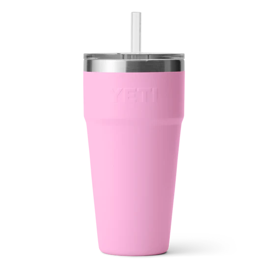 Yeti Rambler 26oz Straw Cup - Power Pink