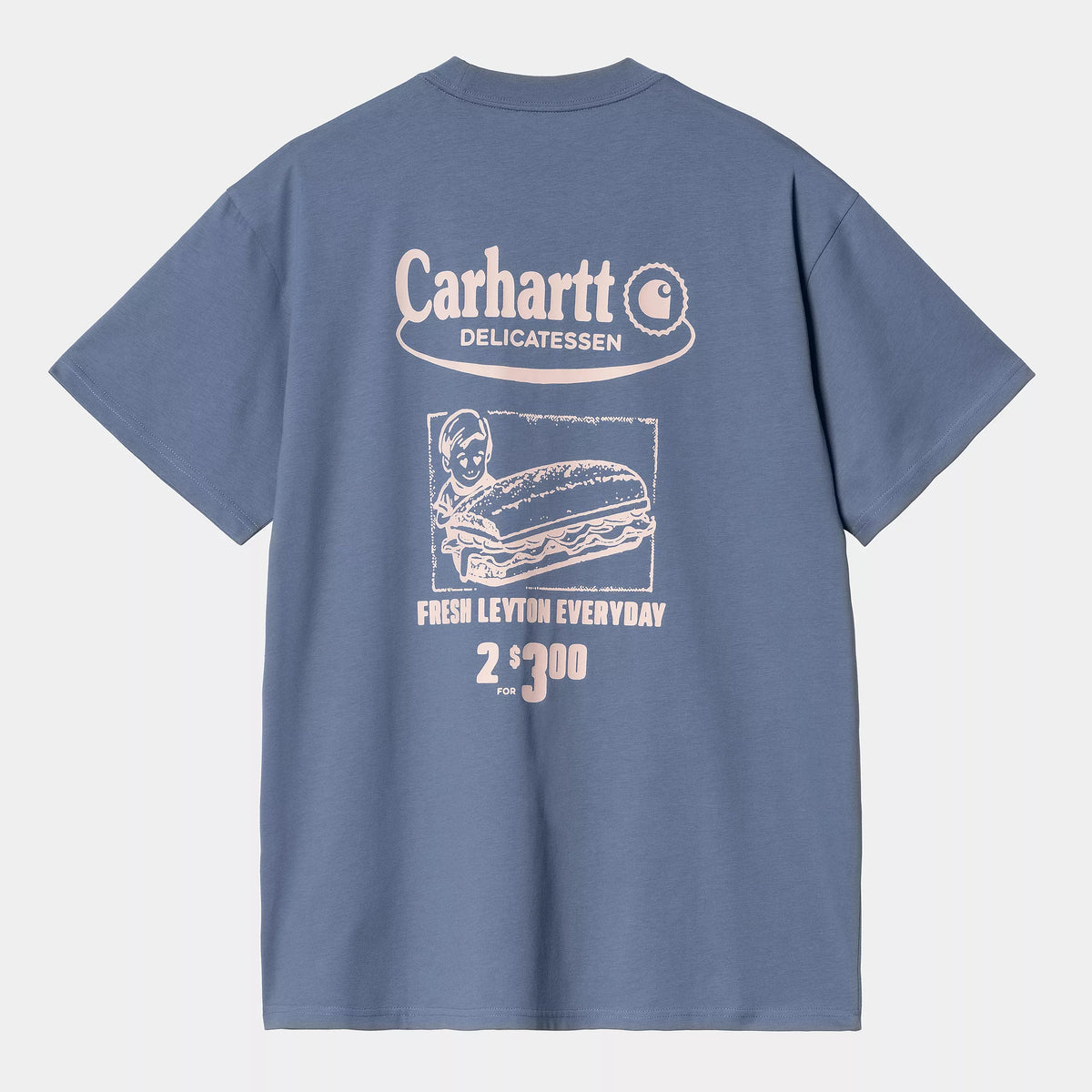 Carhartt WIP Catalogue T-Shirt - Blue Iris / Air Pink