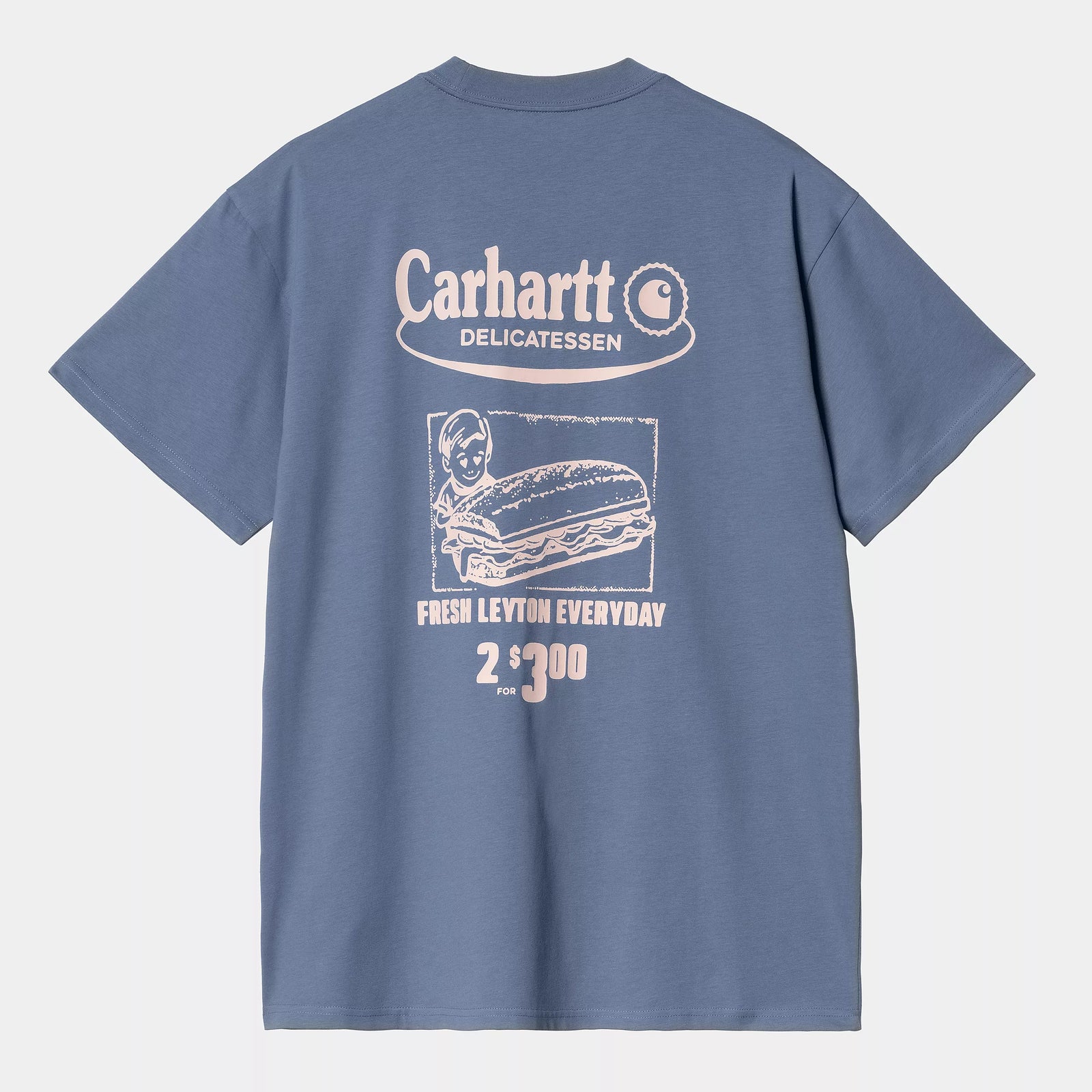 Carhartt WIP Catalogue T-Shirt - Blue Iris / Air Pink