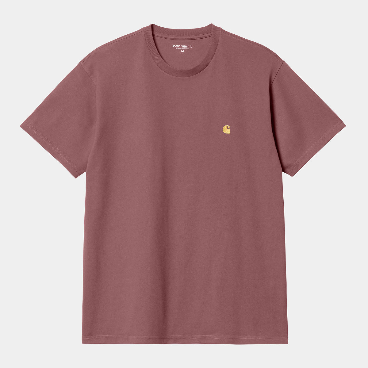 Carhartt WIP S/S Chase Tee - Dusty Fuchsia / Gold