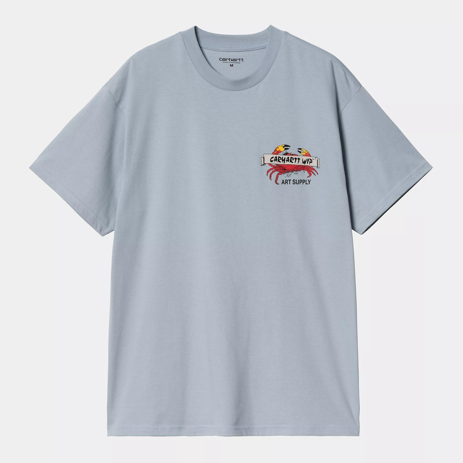 Carhartt WIP Crab Paint T-Shirt - Frosted Blue
