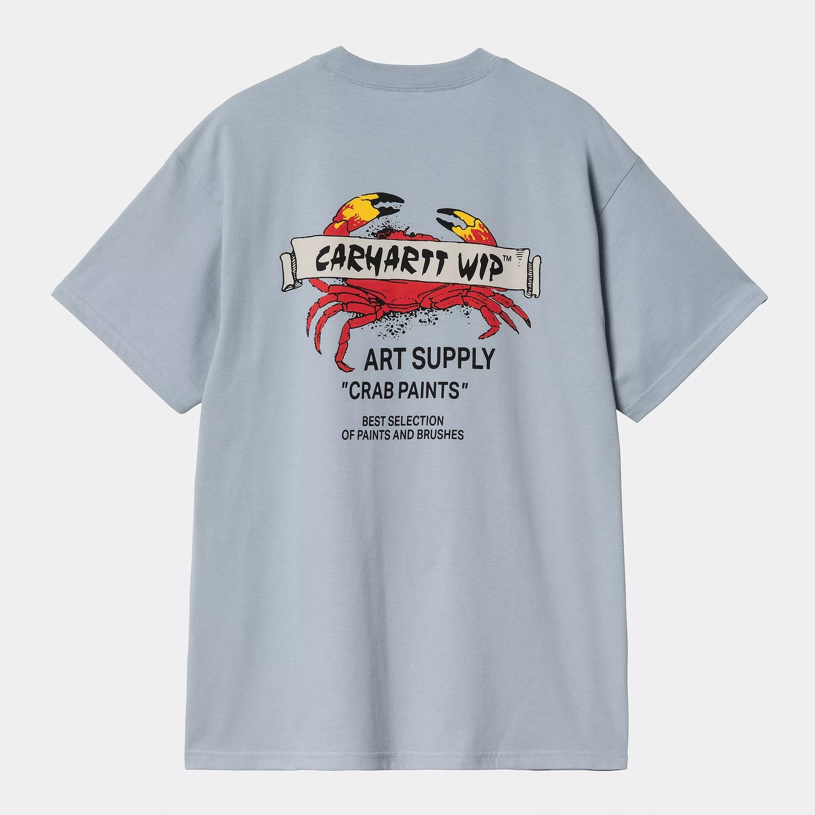 Carhartt WIP Crab Paint T-Shirt - Frosted Blue