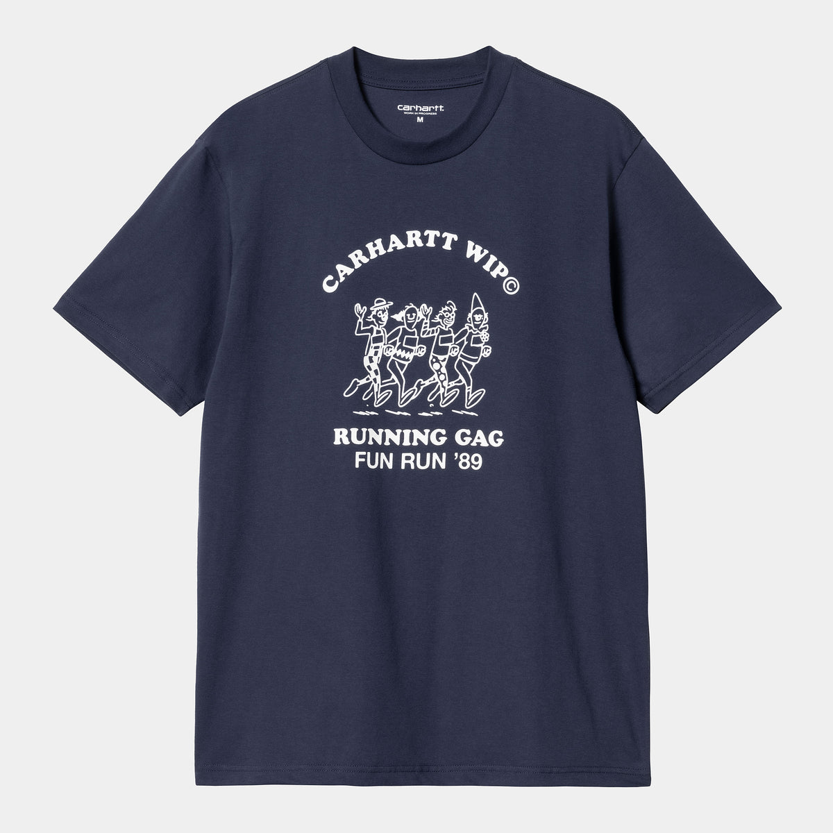 Carhartt WIP Fun Run T-Shirt - Air Force Blue / White