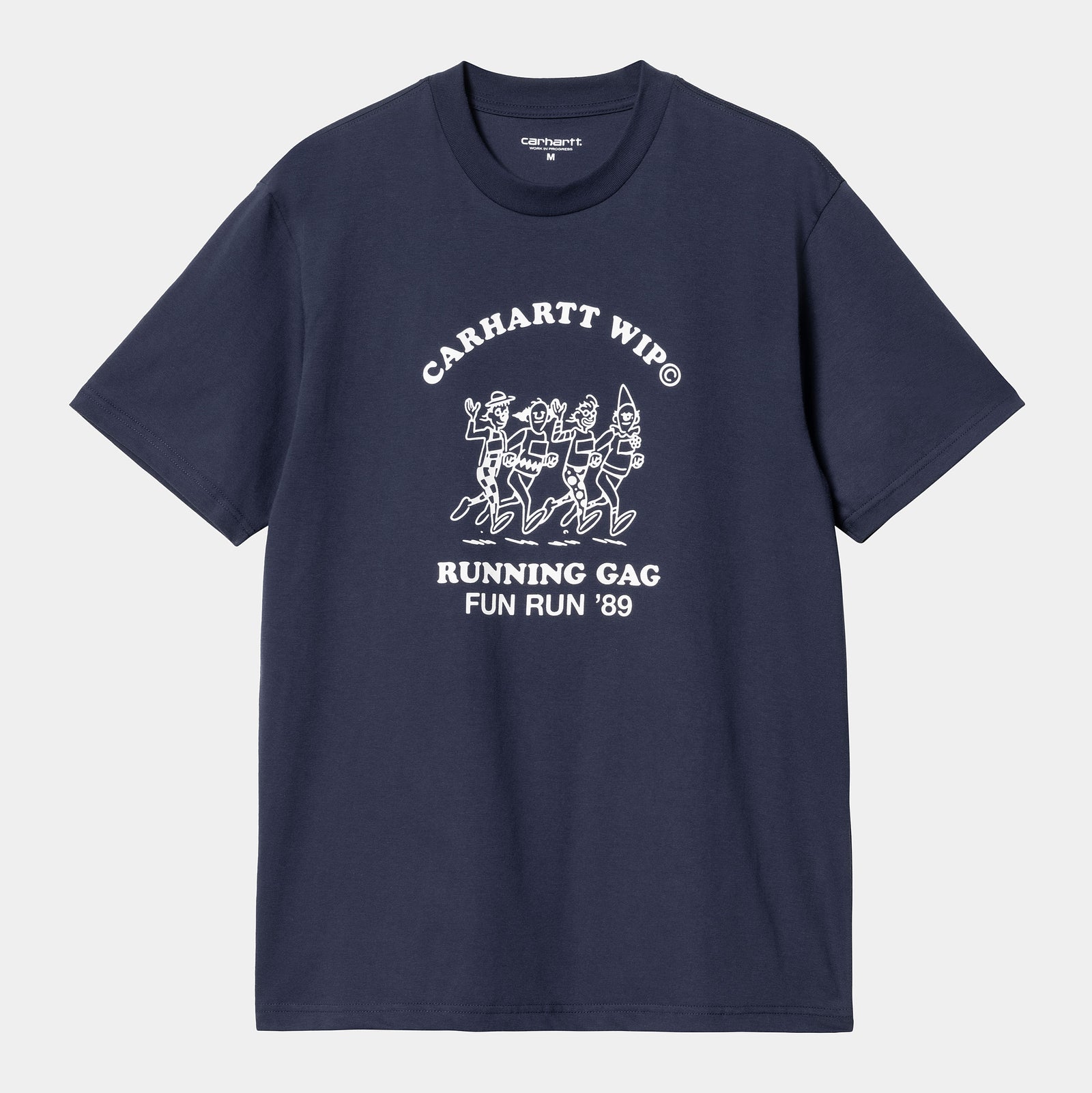 Carhartt WIP Fun Run T-Shirt - Air Force Blue / White