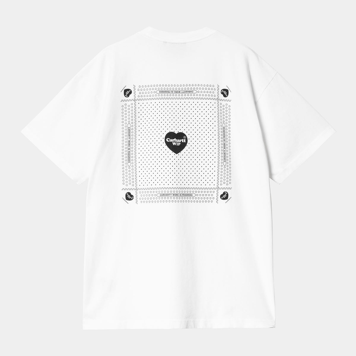 Carhartt WIP Heart Bandana T-Shirt - White / Black
