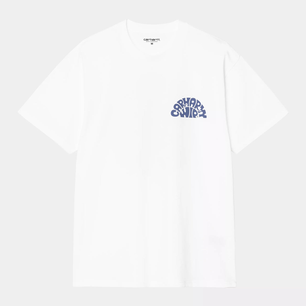 Carhartt WIP Jazzy T-Shirt - White / Blue Iris