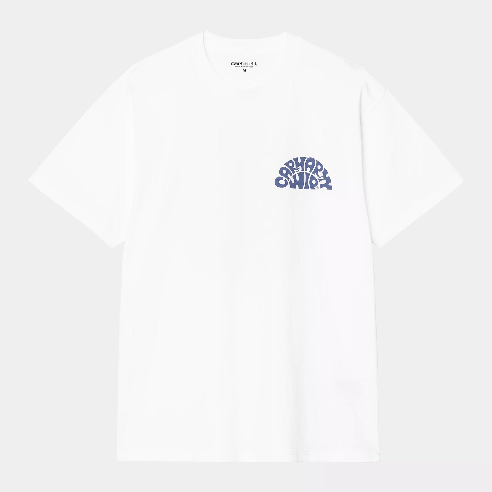 Carhartt WIP Jazzy T-Shirt - White / Blue Iris