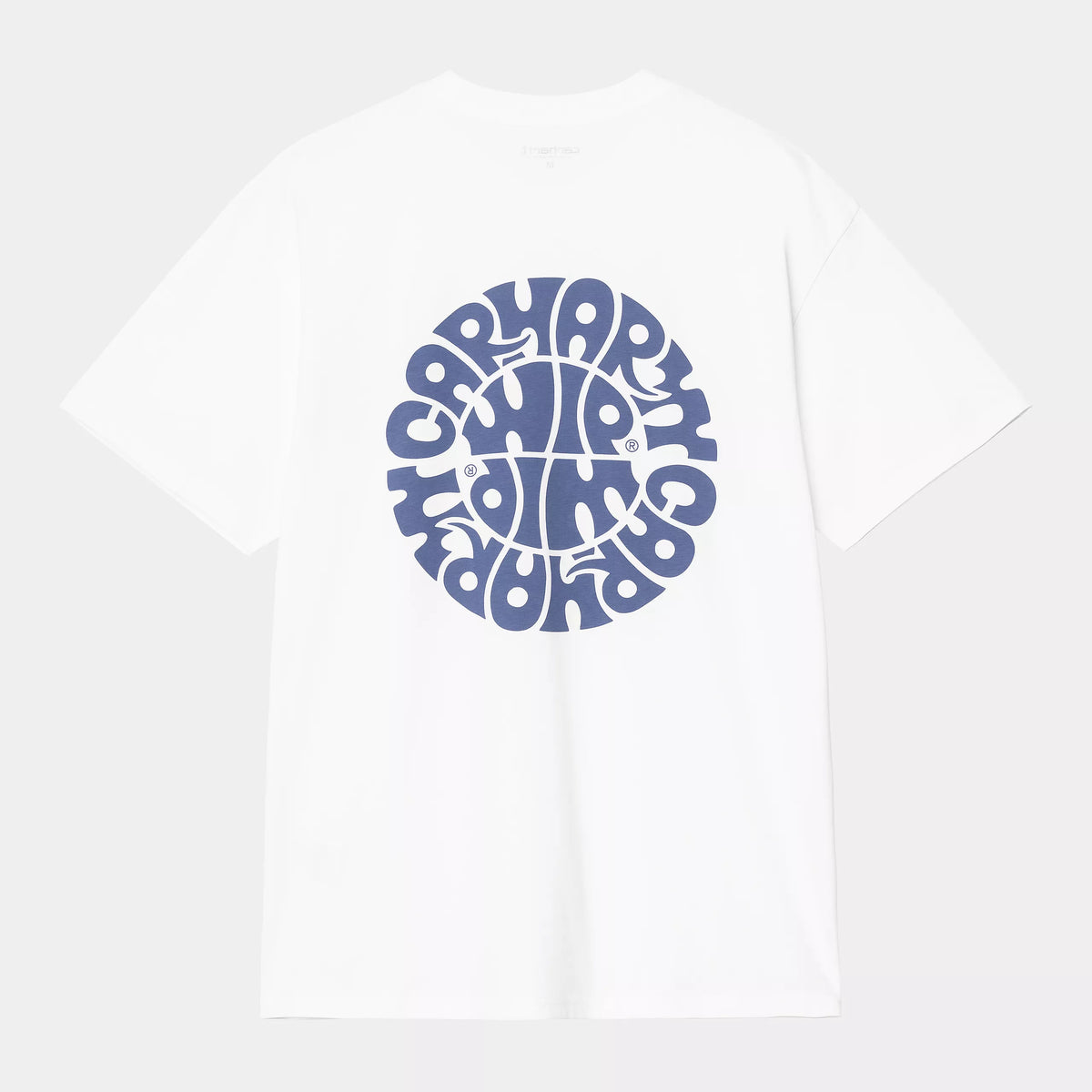 Carhartt WIP Jazzy T-Shirt - White / Blue Iris