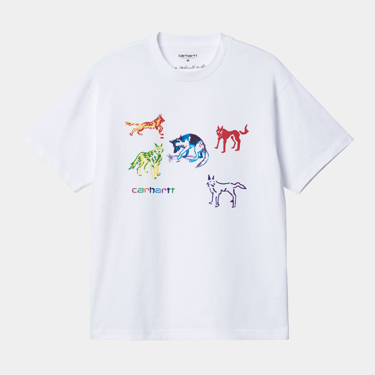 Carhartt WIP Ollie Mac Huskies T-Shirt - White