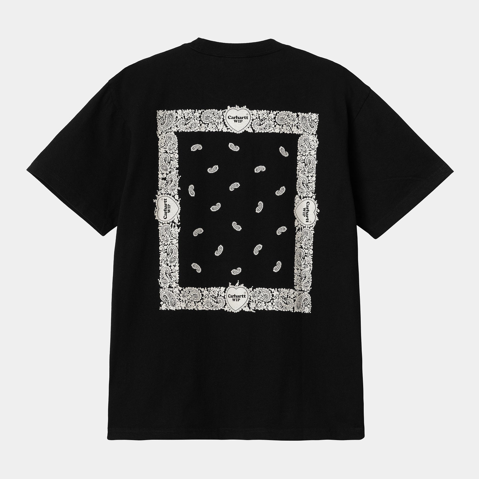 Carhartt Paisley T-Shirt - Black / Wax Stone