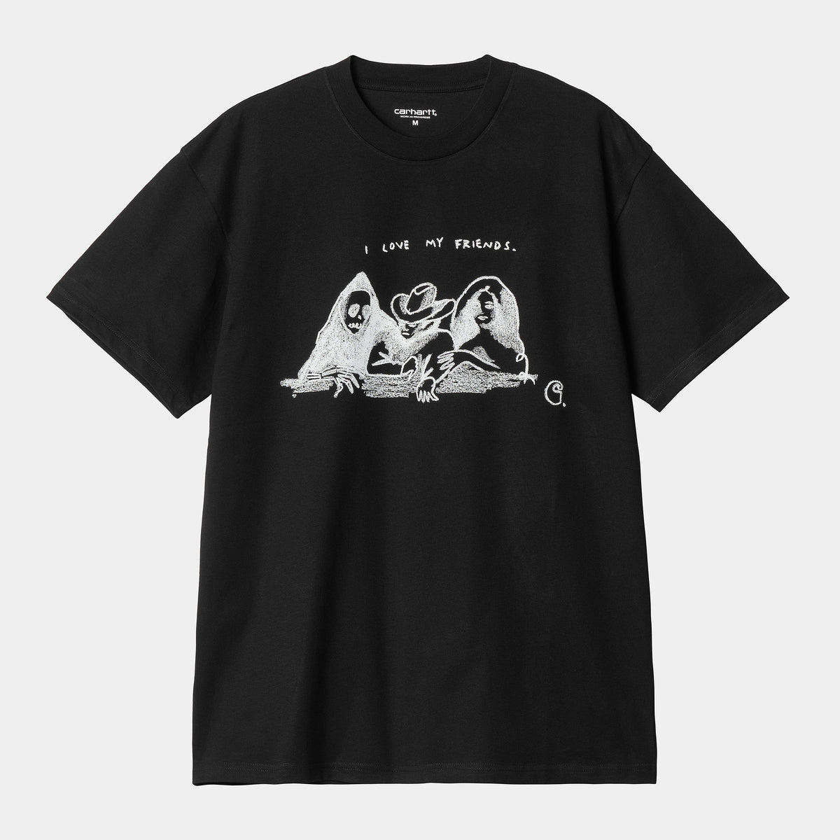 Carhartt WIP Pepe Friends T-Shirt - Black / White