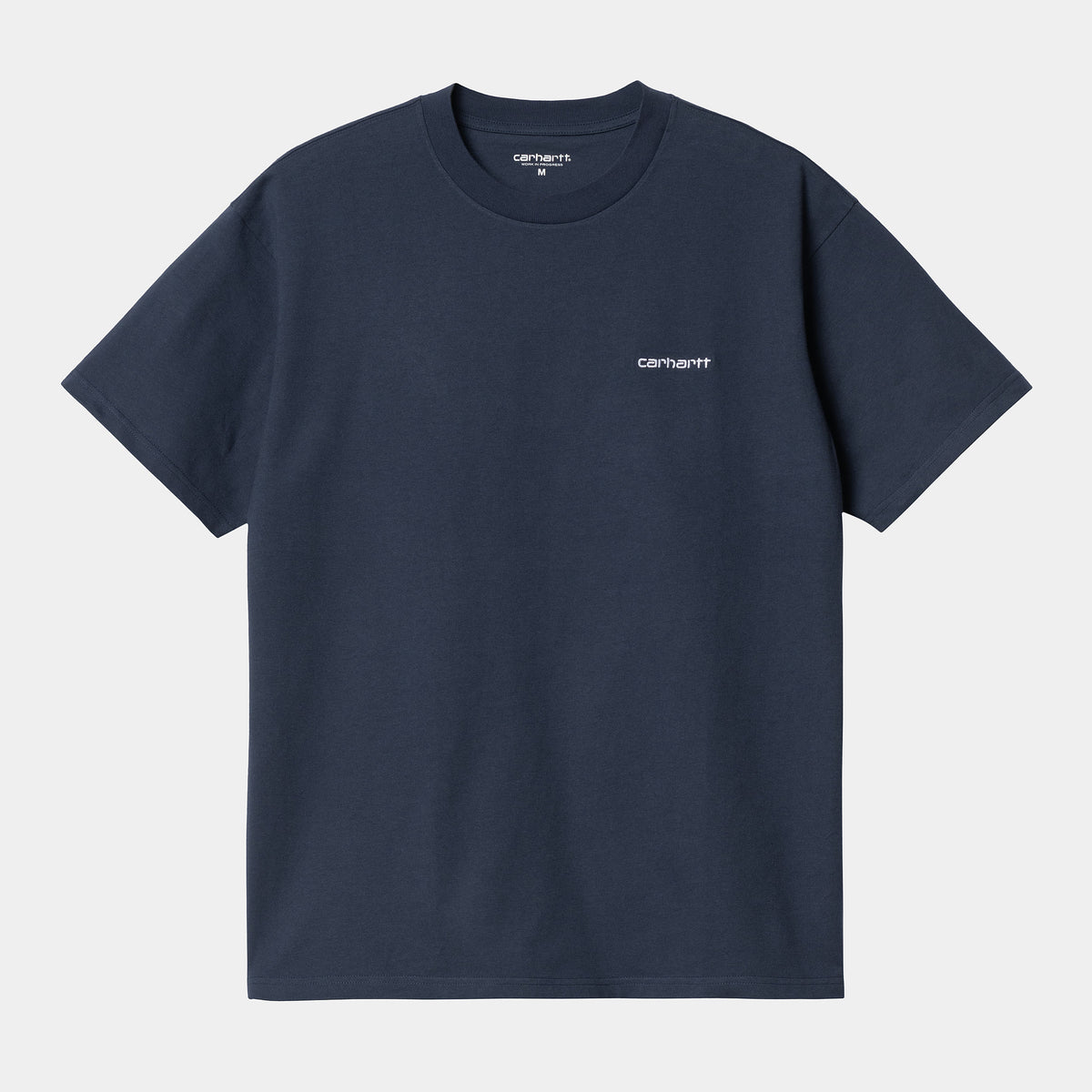 Carhartt WIP Script Embroidery T-Shirt - Blue / White
