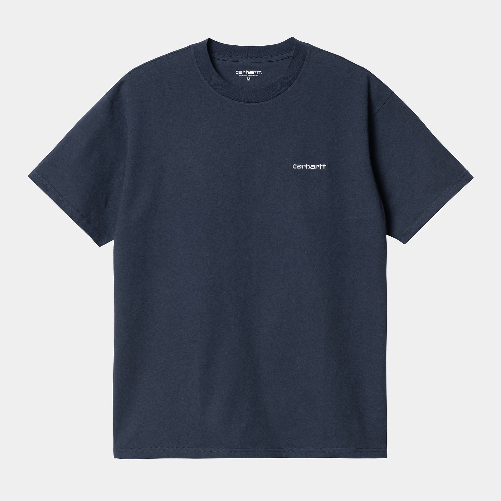 Carhartt WIP Script Embroidery T-Shirt - Blue / White