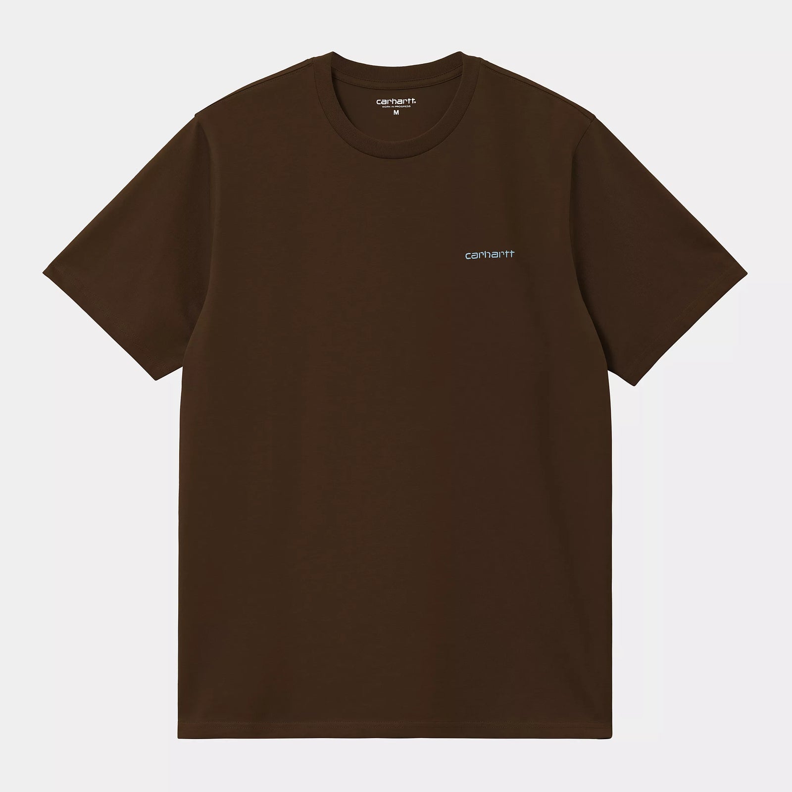 Carhartt WIP Script Embroidery T-Shirt - Liberica / Air Sky