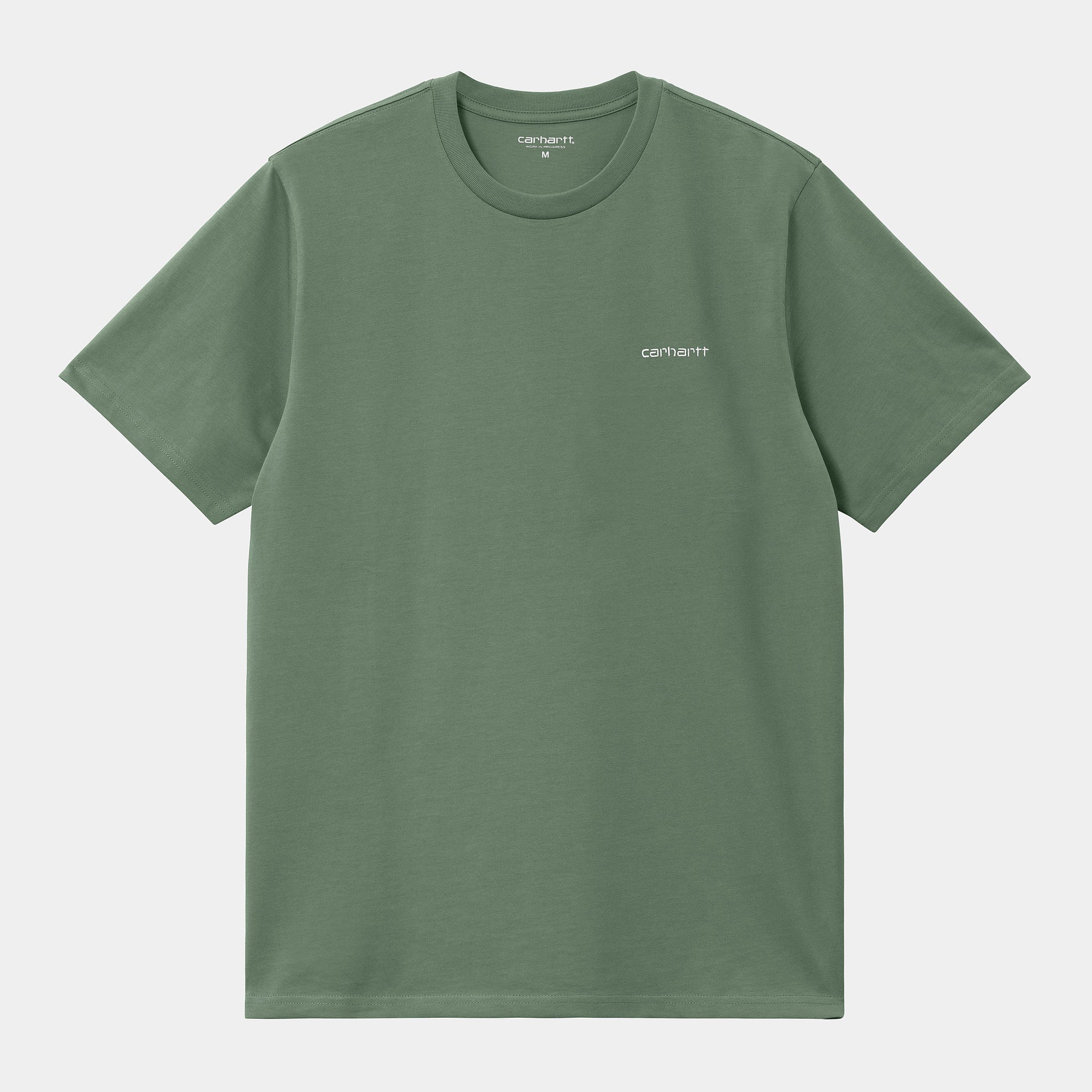 Carhartt WIP Script Embroidery T-Shirt - Park / White