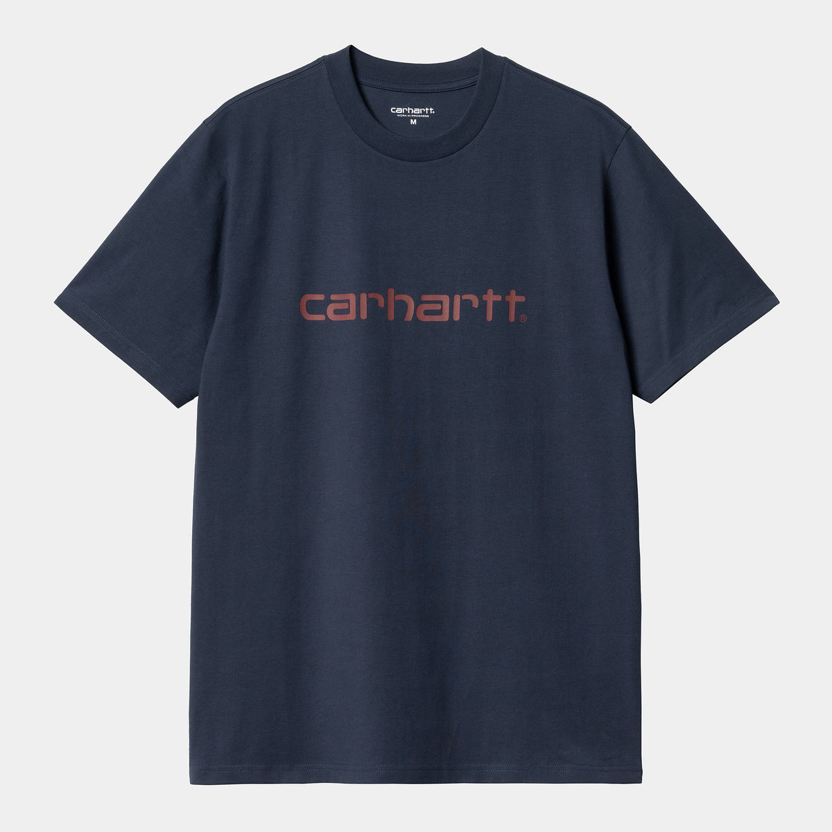Carhartt WIP Script T-Shirt - Air Force Blue / Malbec