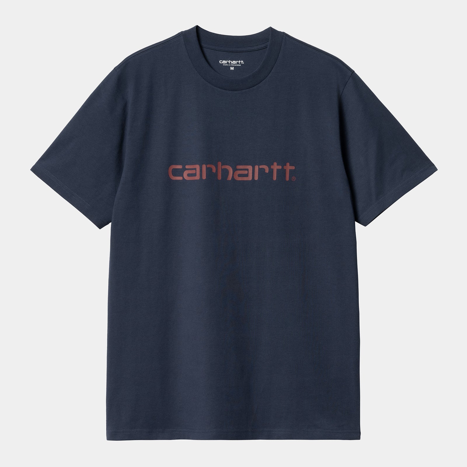 Carhartt WIP Script T-Shirt - Air Force Blue / Malbec