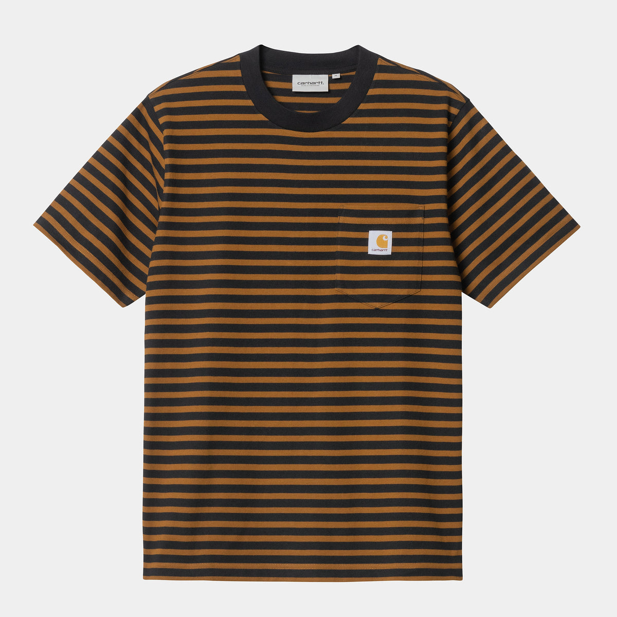 Carhartt WIP Seidler Pocket T-Shirt - Deep H Brown / Black