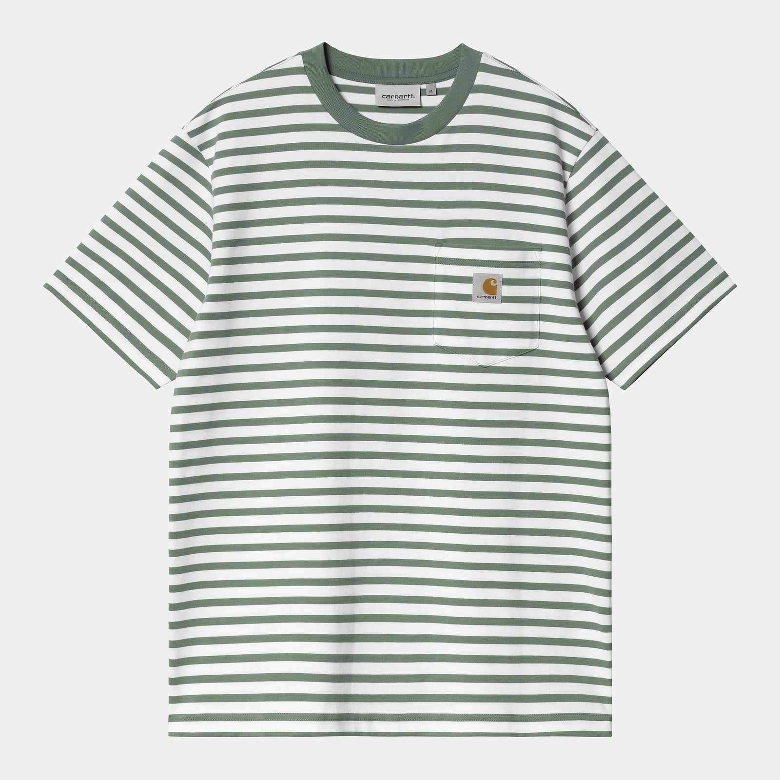 Carhartt WIP Seidler Pocket T-Shirt - Park / White