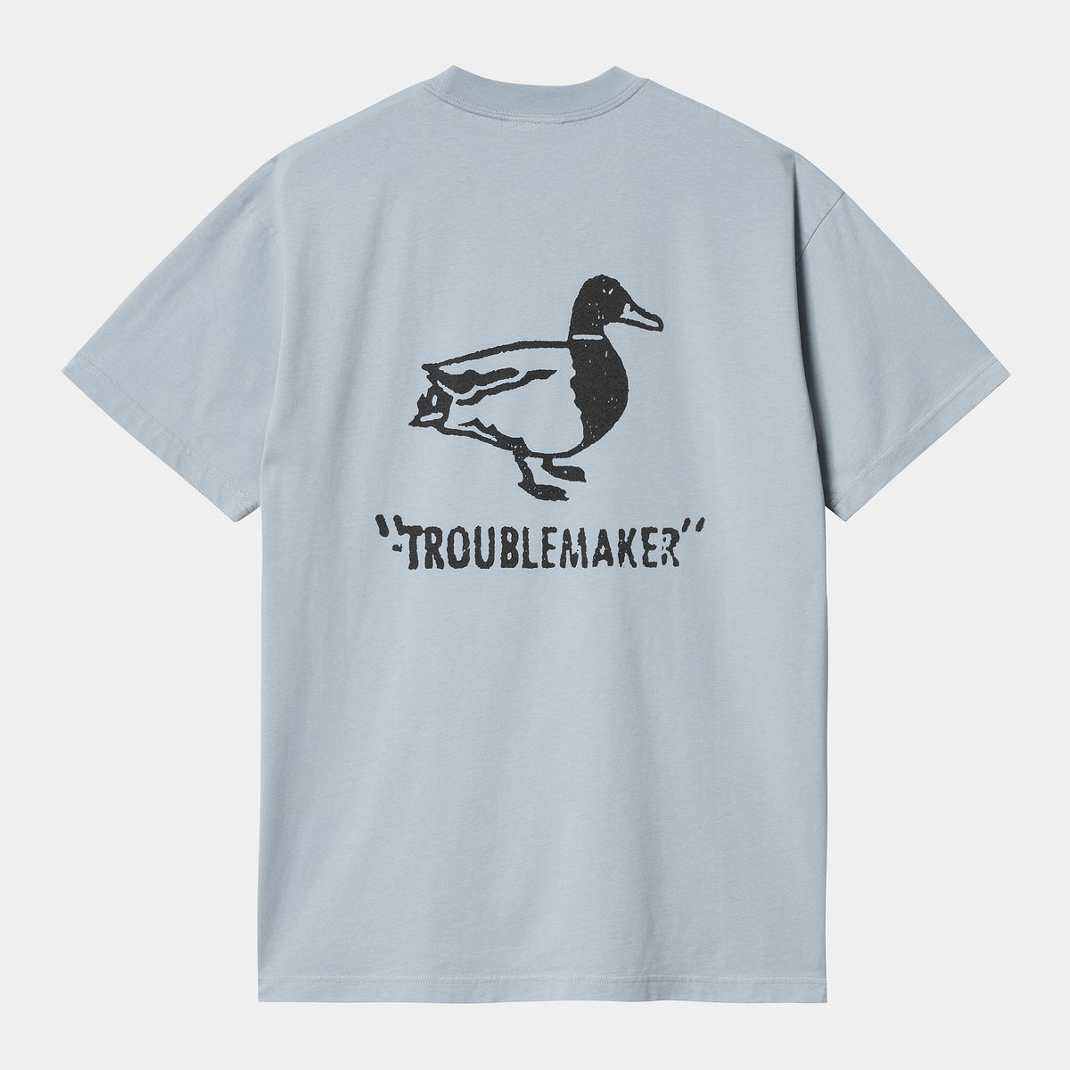 Carhartt WIP Stamp T-Shirt - Misty Sky / Black