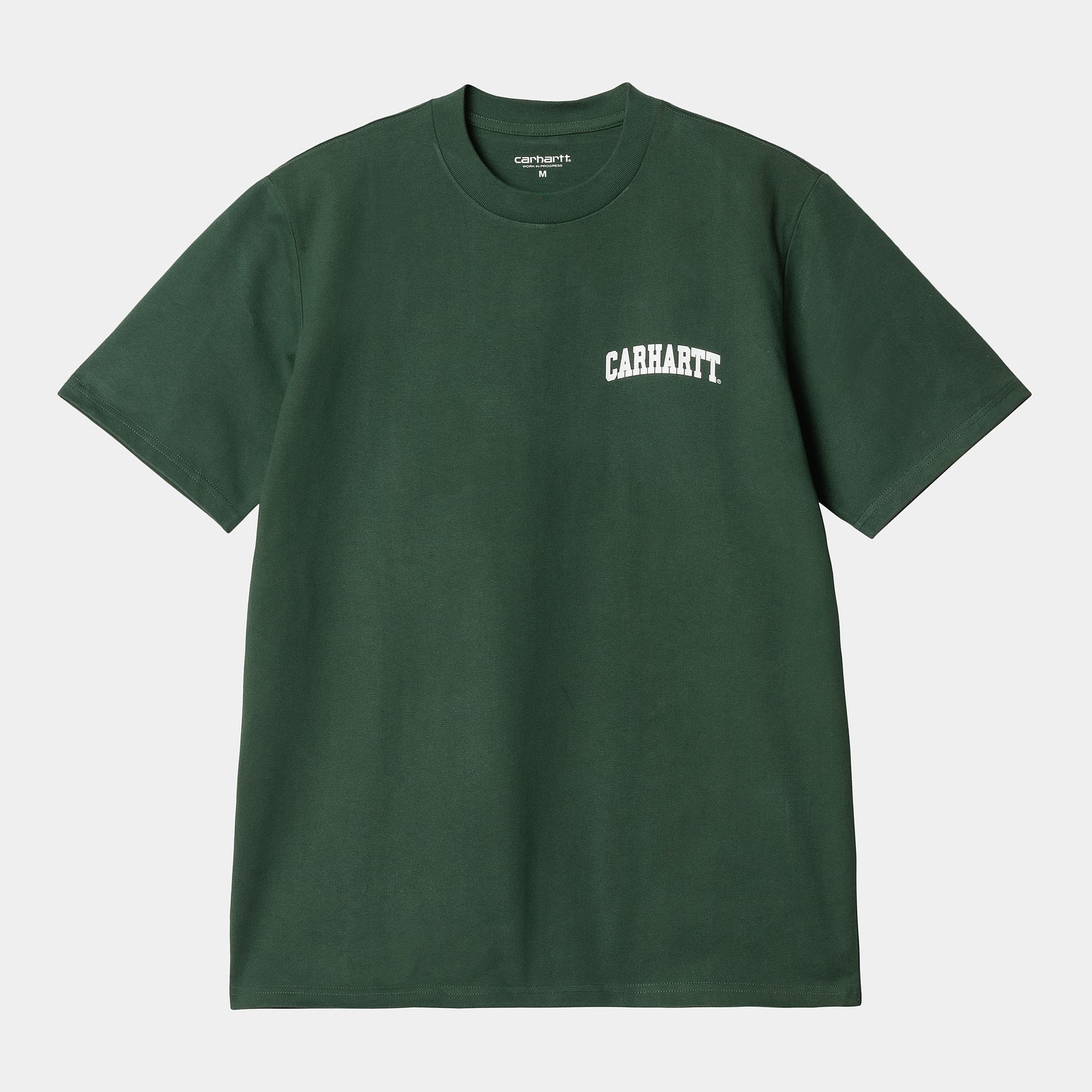 Carhartt WIP University Script T-Shirt - Sycamore Tree / White