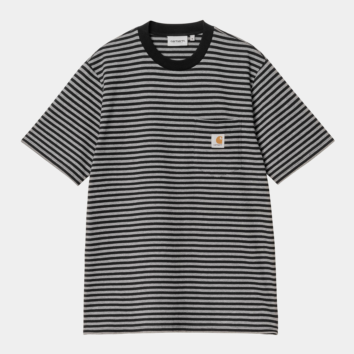Carhartt WIP Verner Pocket T-Shirt - Black / Dark Grey Heather